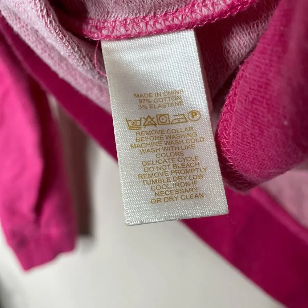 Kate Spade Girls Rhinestone Embellished Collar Pink Sweater